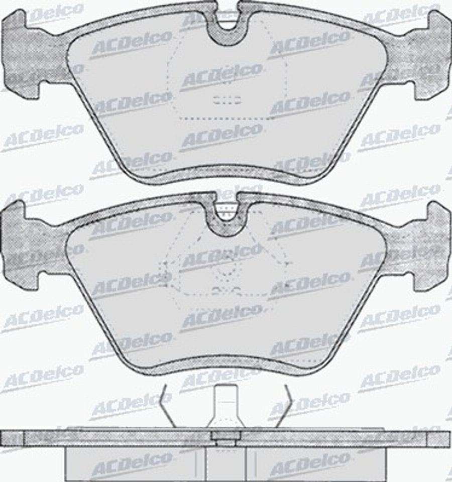 ACDelco AC058193D - Тормозные колодки, дисковые, комплект avtokuzovplus.com.ua