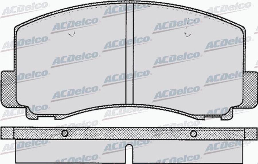 ACDelco AC058263D - Тормозные колодки, дисковые, комплект autodnr.net