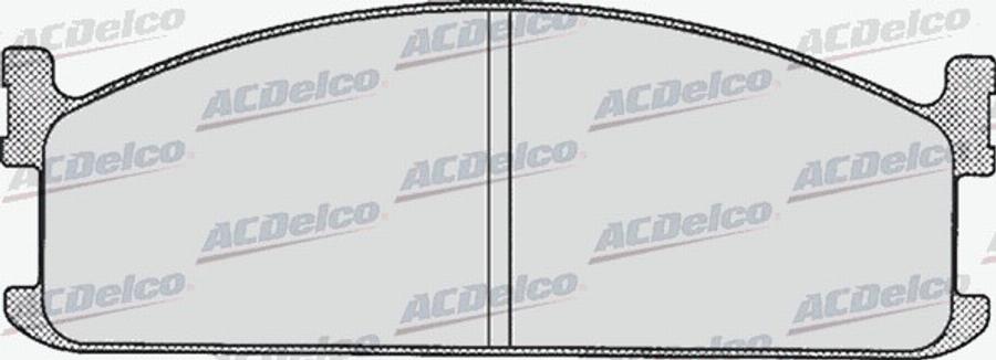 ACDelco AC058284D - Тормозные колодки, дисковые, комплект avtokuzovplus.com.ua