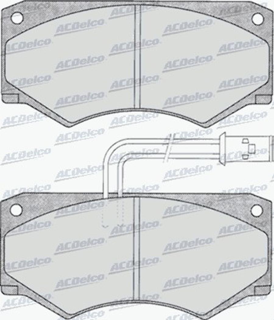 ACDelco AC058292D - Тормозные колодки, дисковые, комплект avtokuzovplus.com.ua