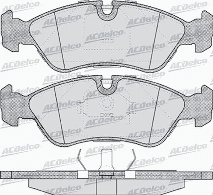 ACDelco AC058304D - Гальмівні колодки, дискові гальма autocars.com.ua