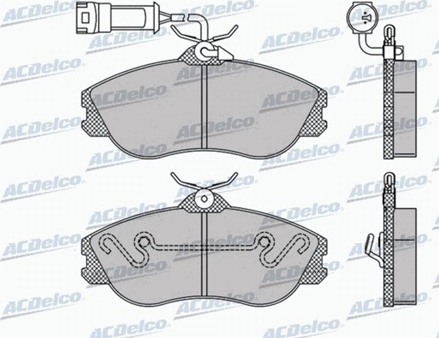 ACDelco AC058350D - Тормозные колодки, дисковые, комплект autodnr.net