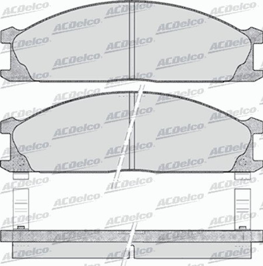 ACDelco AC058378D - Тормозные колодки, дисковые, комплект avtokuzovplus.com.ua