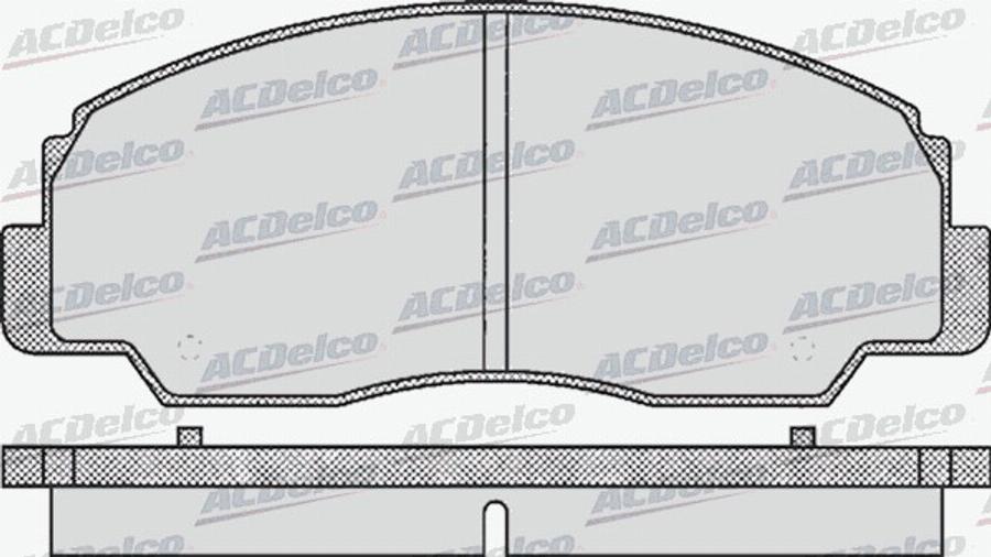 ACDelco AC058381D - Тормозные колодки, дисковые, комплект autodnr.net