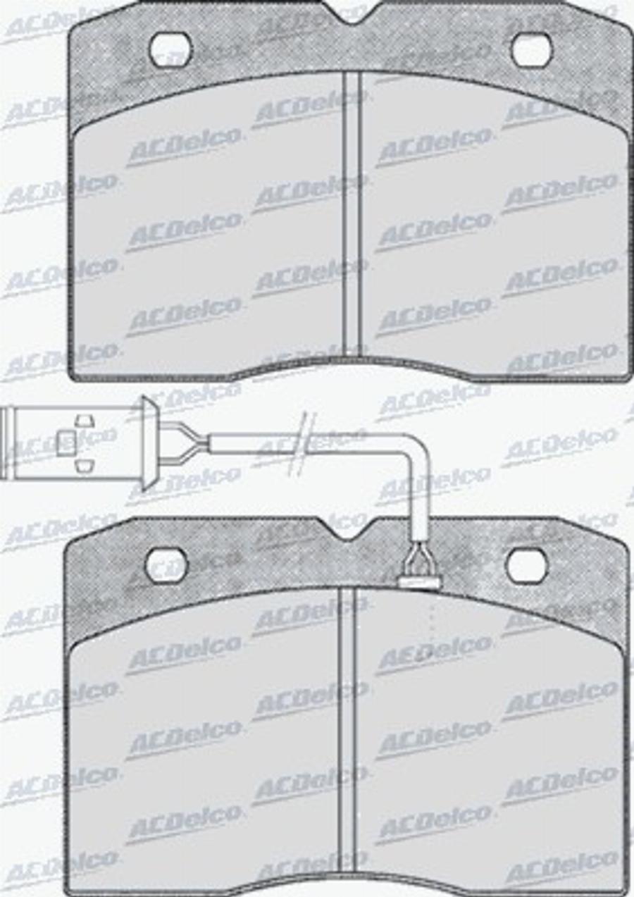 ACDelco AC058425D - Тормозные колодки, дисковые, комплект avtokuzovplus.com.ua