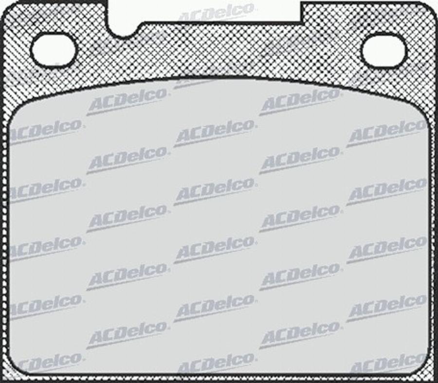 ACDelco AC058438D - Тормозные колодки, дисковые, комплект avtokuzovplus.com.ua