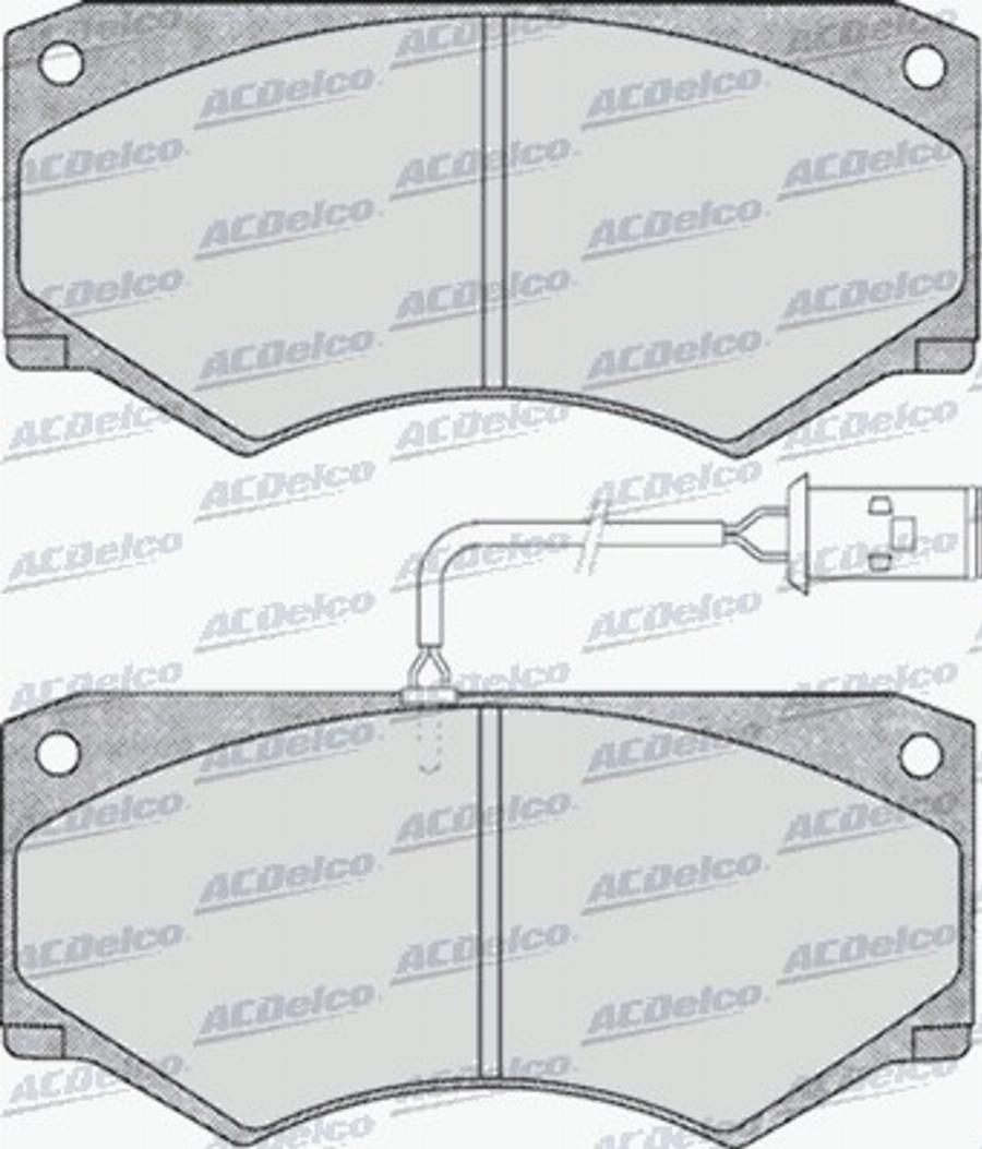 ACDelco AC058499D - Тормозные колодки, дисковые, комплект avtokuzovplus.com.ua