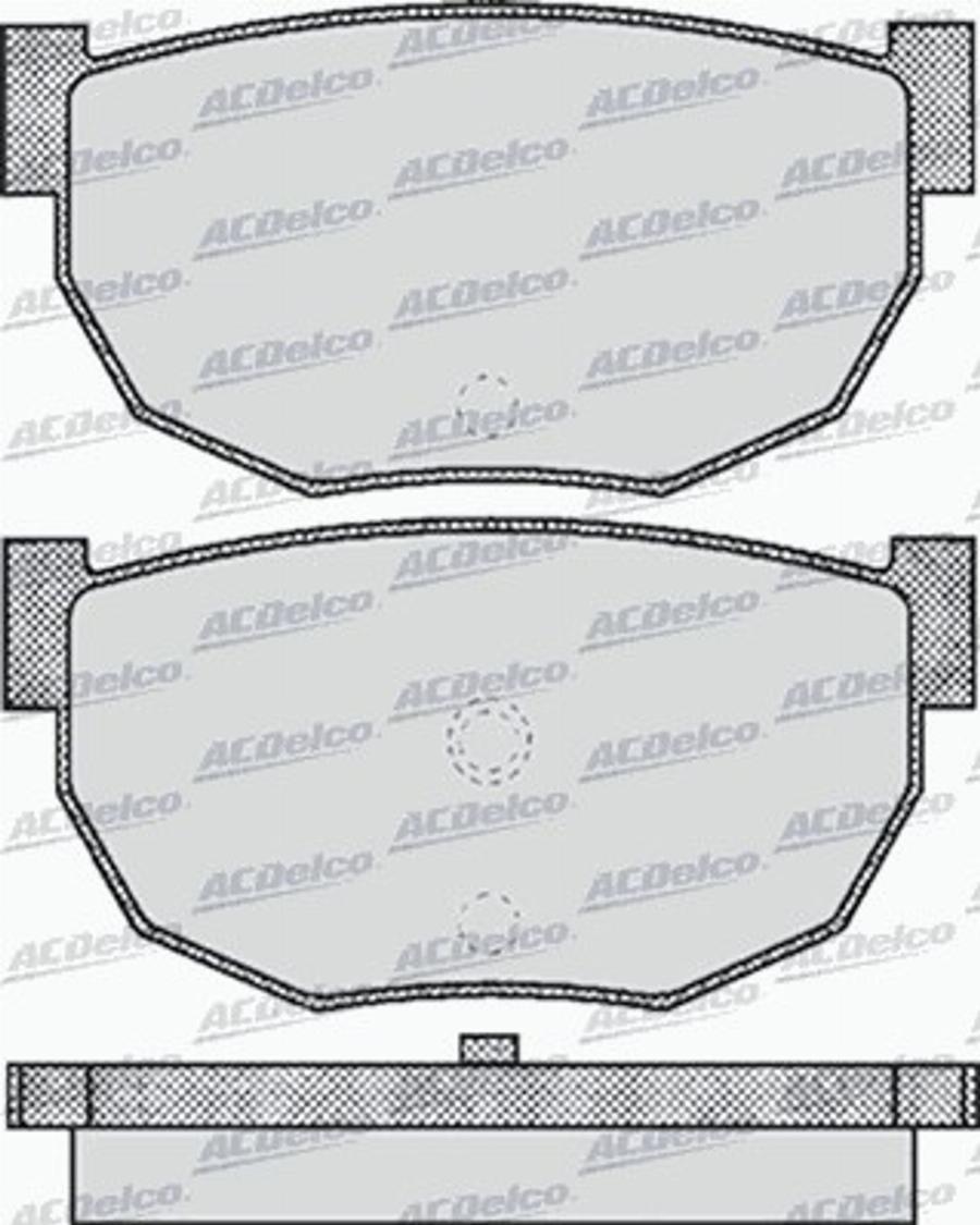 ACDelco AC058503D - Тормозные колодки, дисковые, комплект autodnr.net