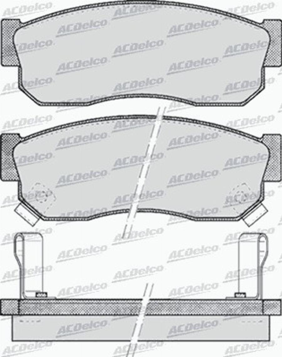 ACDelco AC058515D - Тормозные колодки, дисковые, комплект avtokuzovplus.com.ua