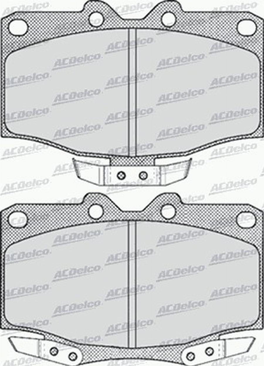 ACDelco AC058519D - Тормозные колодки, дисковые, комплект autodnr.net