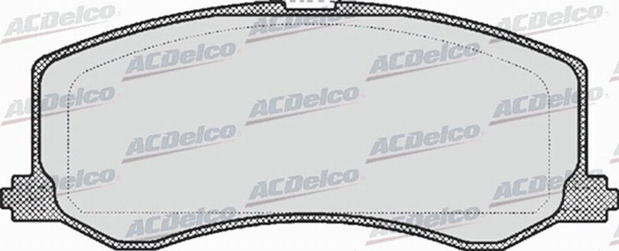 ACDelco AC058522D - Тормозные колодки, дисковые, комплект avtokuzovplus.com.ua