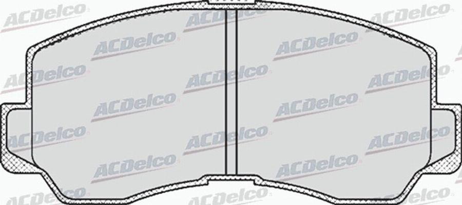 ACDelco AC058532D - Тормозные колодки, дисковые, комплект autodnr.net