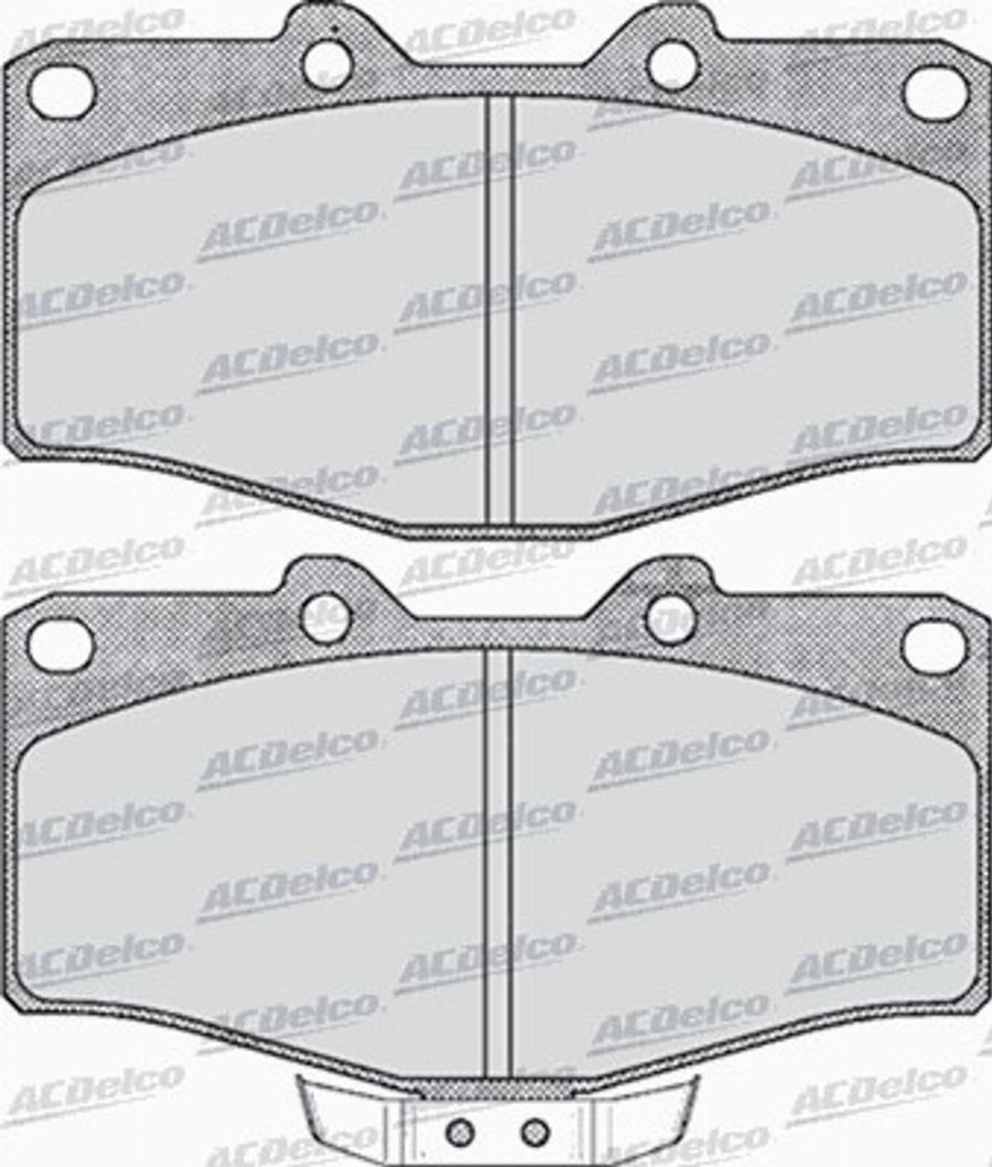 ACDelco AC058538D - Тормозные колодки, дисковые, комплект avtokuzovplus.com.ua