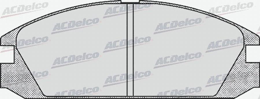 ACDelco AC058552D - Тормозные колодки, дисковые, комплект avtokuzovplus.com.ua