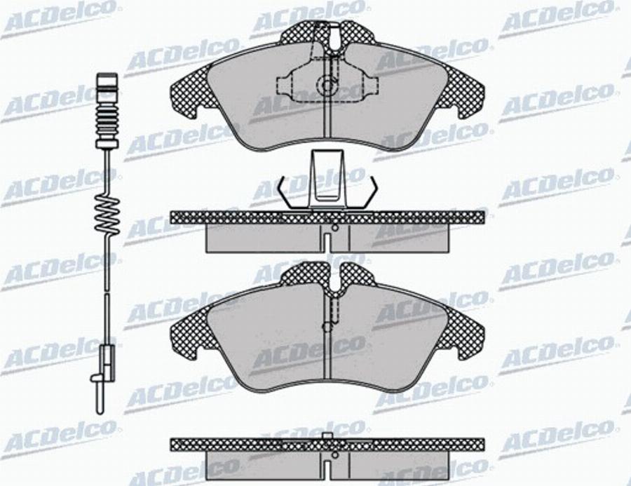 ACDelco AC058608AD - Тормозные колодки, дисковые, комплект autodnr.net