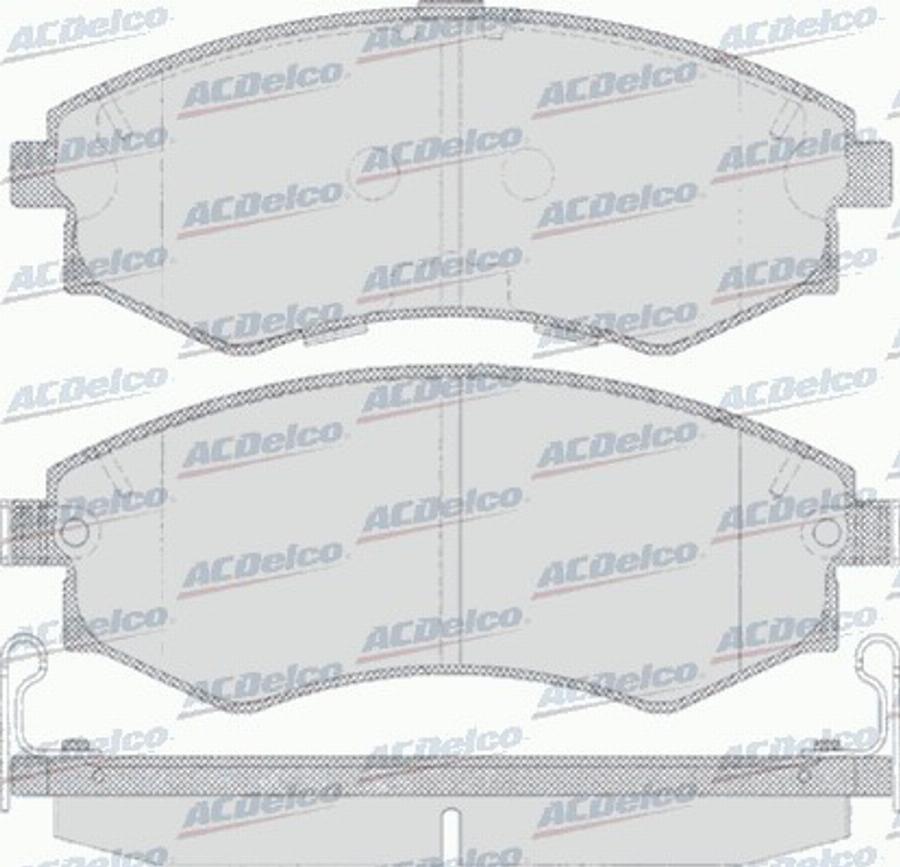 ACDelco AC058640D - Тормозные колодки, дисковые, комплект autodnr.net