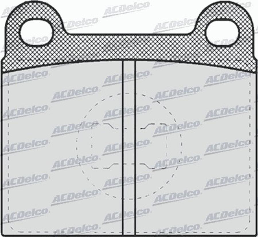 ACDelco AC058659D - Тормозные колодки, дисковые, комплект avtokuzovplus.com.ua