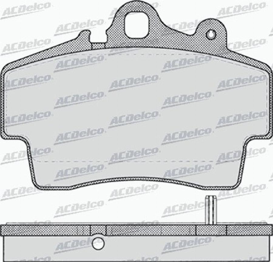 ACDelco AC058722D - Тормозные колодки, дисковые, комплект autodnr.net