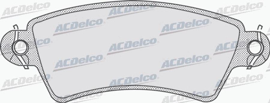 ACDelco AC058766D - Тормозные колодки, дисковые, комплект avtokuzovplus.com.ua