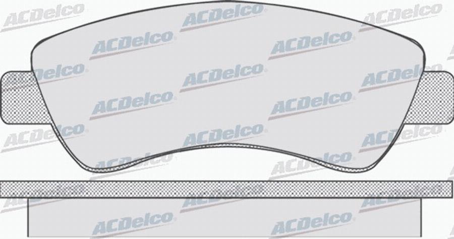 ACDelco AC058789D - Гальмівні колодки, дискові гальма autocars.com.ua