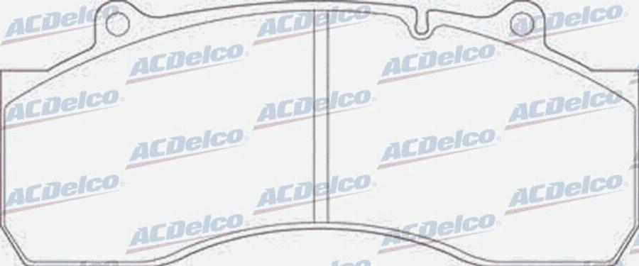 ACDelco AC058824D - Тормозные колодки, дисковые, комплект autodnr.net