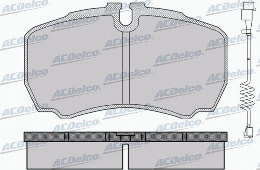 ACDelco AC058830AD - Тормозные колодки, дисковые, комплект avtokuzovplus.com.ua