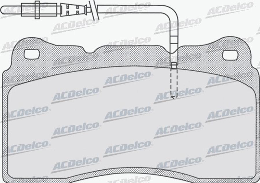 ACDelco AC058863D - Тормозные колодки, дисковые, комплект avtokuzovplus.com.ua