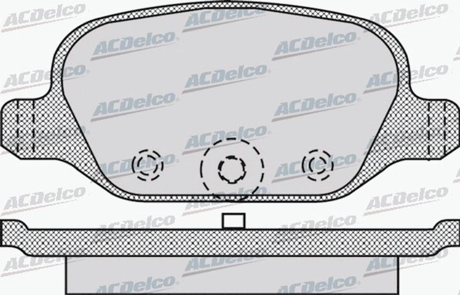 ACDelco AC058872D - Тормозные колодки, дисковые, комплект autodnr.net