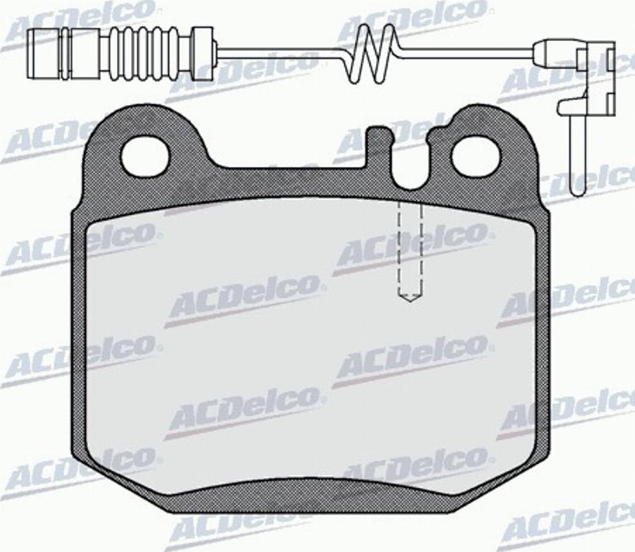 ACDelco AC058901AD - Тормозные колодки, дисковые, комплект avtokuzovplus.com.ua