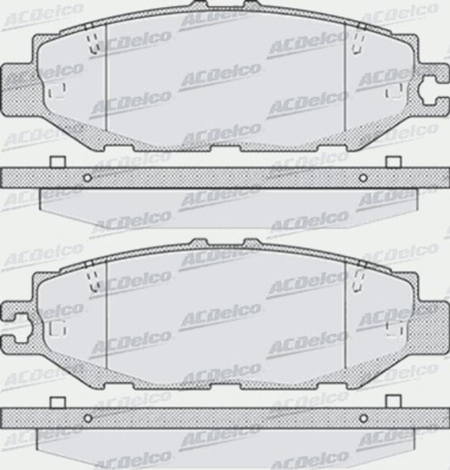 ACDelco AC058939D - Тормозные колодки, дисковые, комплект autodnr.net