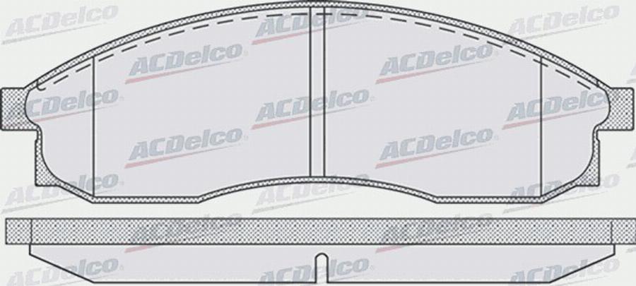 ACDelco AC058942D - Тормозные колодки, дисковые, комплект autodnr.net