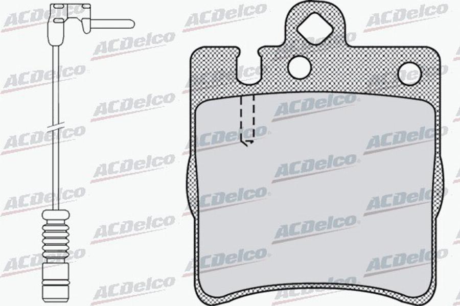 ACDelco AC058957AD - Тормозные колодки, дисковые, комплект avtokuzovplus.com.ua