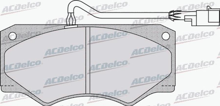 ACDelco AC058962D - Тормозные колодки, дисковые, комплект autodnr.net