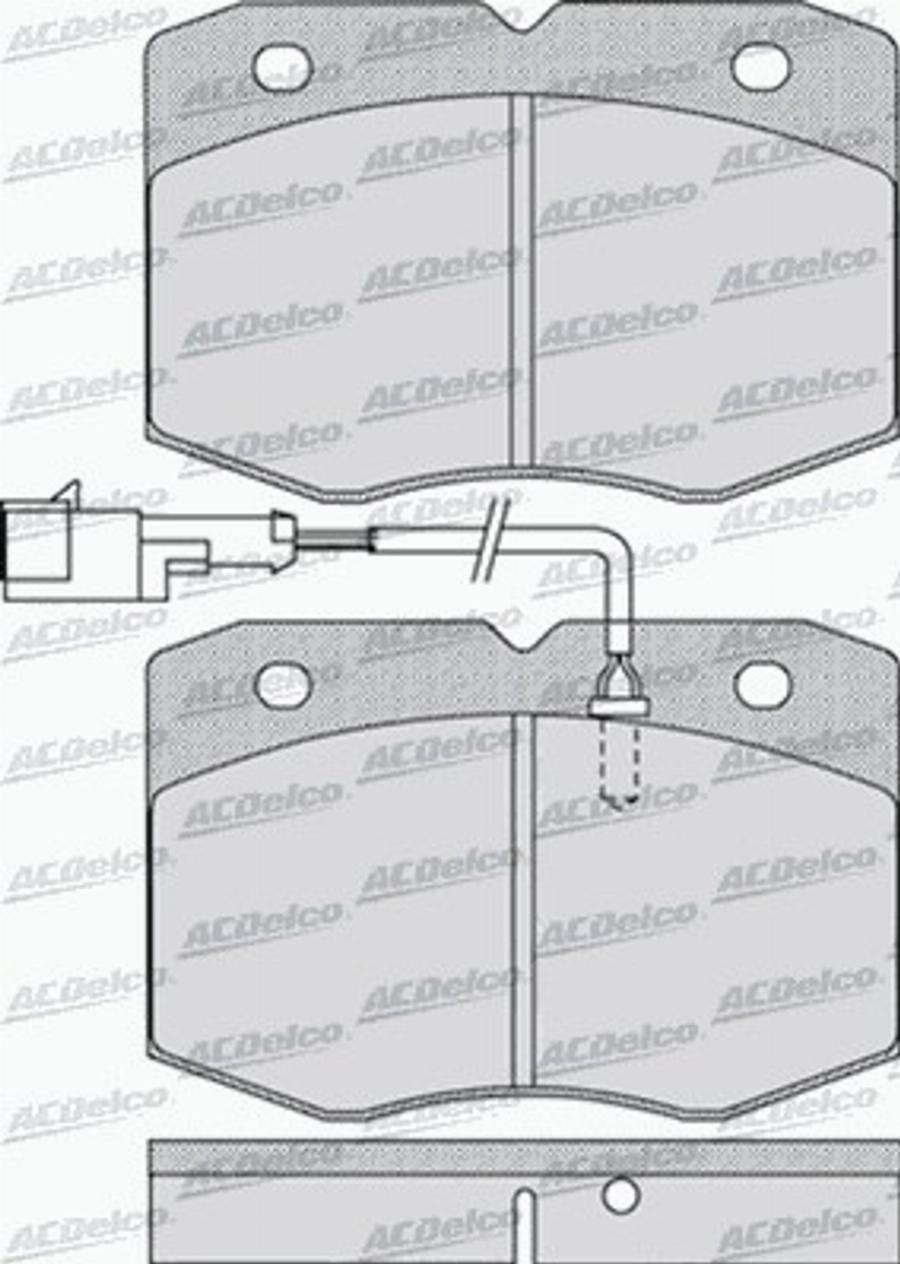 ACDelco AC058963D - Тормозные колодки, дисковые, комплект autodnr.net