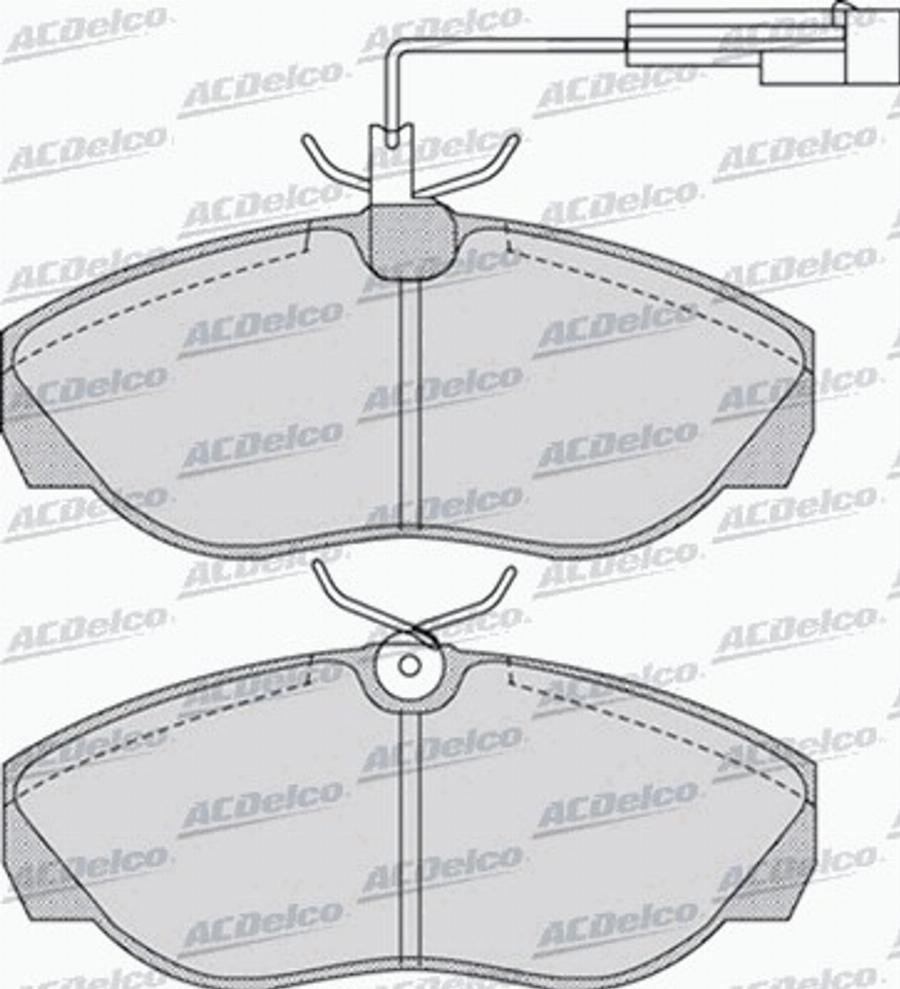 ACDelco AC058964D - Тормозные колодки, дисковые, комплект avtokuzovplus.com.ua