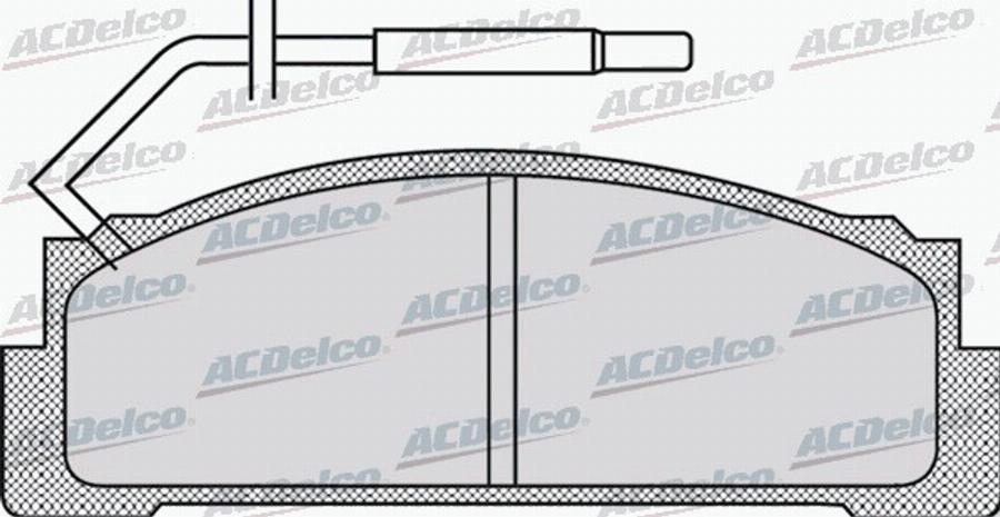 ACDelco AC058970D - Тормозные колодки, дисковые, комплект autodnr.net