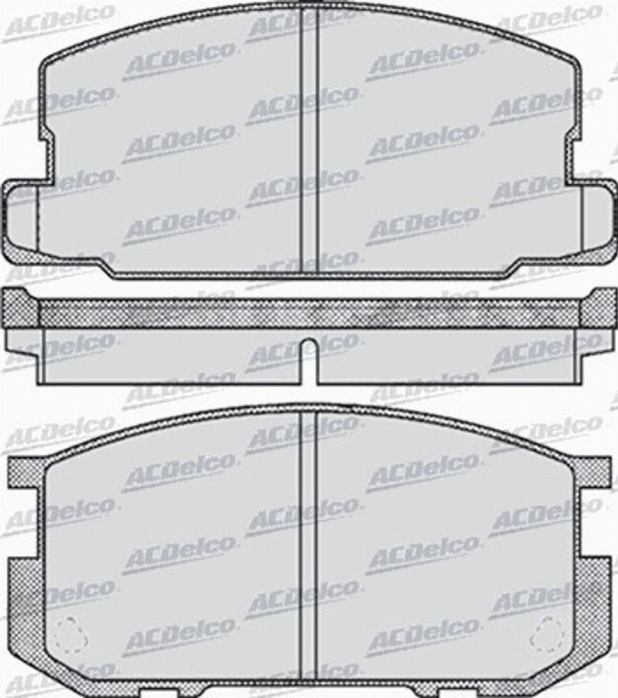 ACDelco AC05D416D - Тормозные колодки, дисковые, комплект autodnr.net