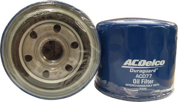 ACDelco AC077 - Масляний фільтр autocars.com.ua