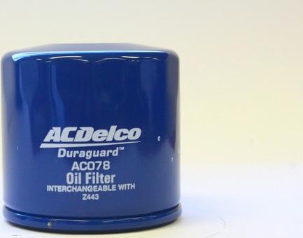 ACDelco AC078 - Масляный фильтр autodnr.net