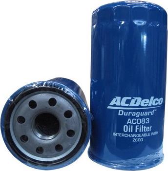 ACDelco AC083 - Масляний фільтр autocars.com.ua