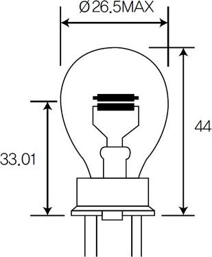 ACDelco AC3157 - Лампа накаливания, фонарь сигнала тормоза / задний габаритный autodnr.net