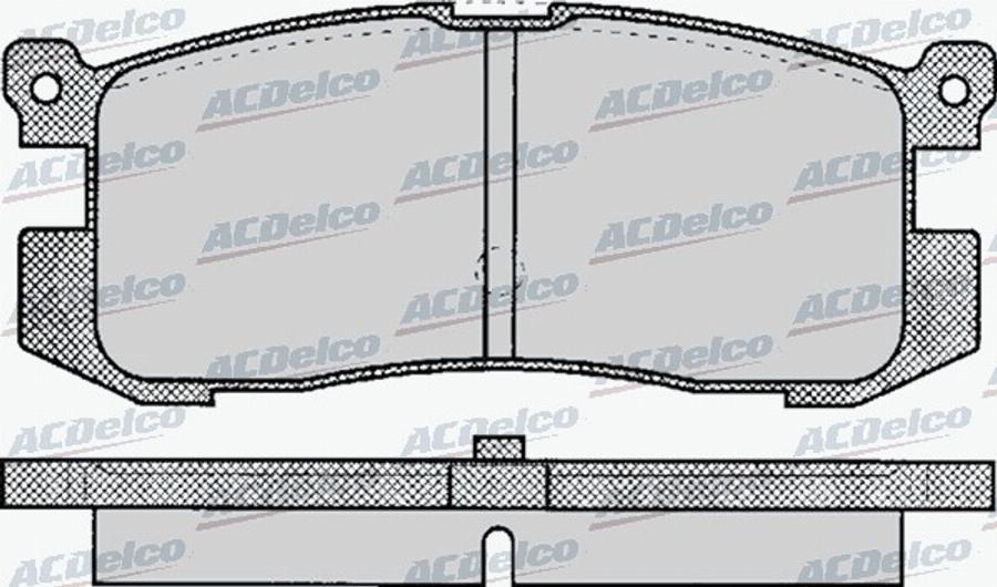 ACDelco AC420581D - Тормозные колодки, дисковые, комплект avtokuzovplus.com.ua