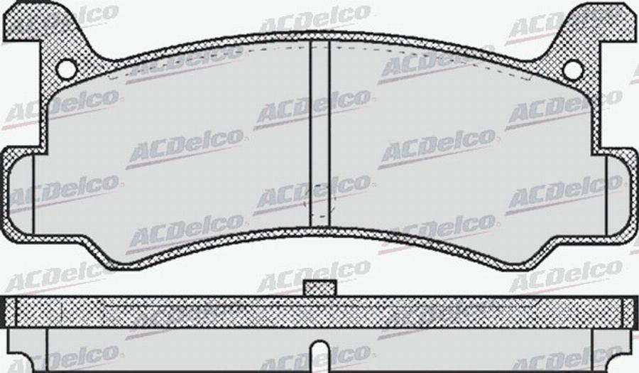 ACDelco AC420781D - Гальмівні колодки, дискові гальма autocars.com.ua