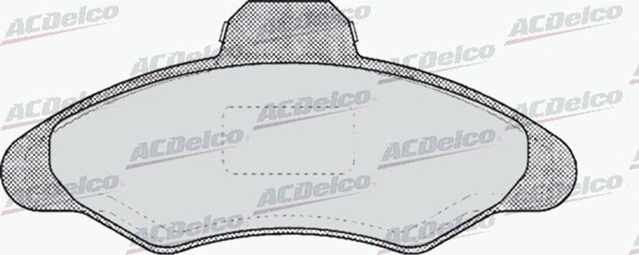 ACDelco AC432481D - Тормозные колодки, дисковые, комплект avtokuzovplus.com.ua