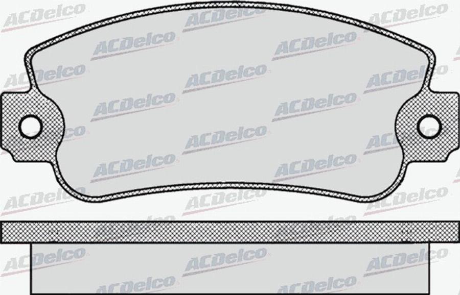 ACDelco AC436181D - Гальмівні колодки, дискові гальма autocars.com.ua