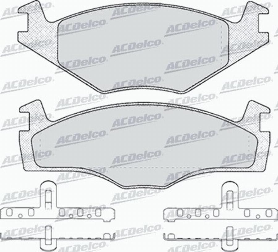 ACDelco AC436481D - Тормозные колодки, дисковые, комплект autodnr.net