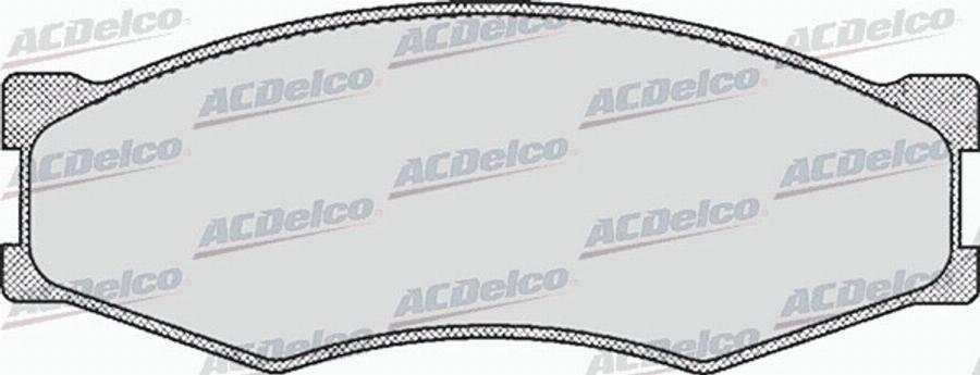 ACDelco AC441581D - Тормозные колодки, дисковые, комплект avtokuzovplus.com.ua