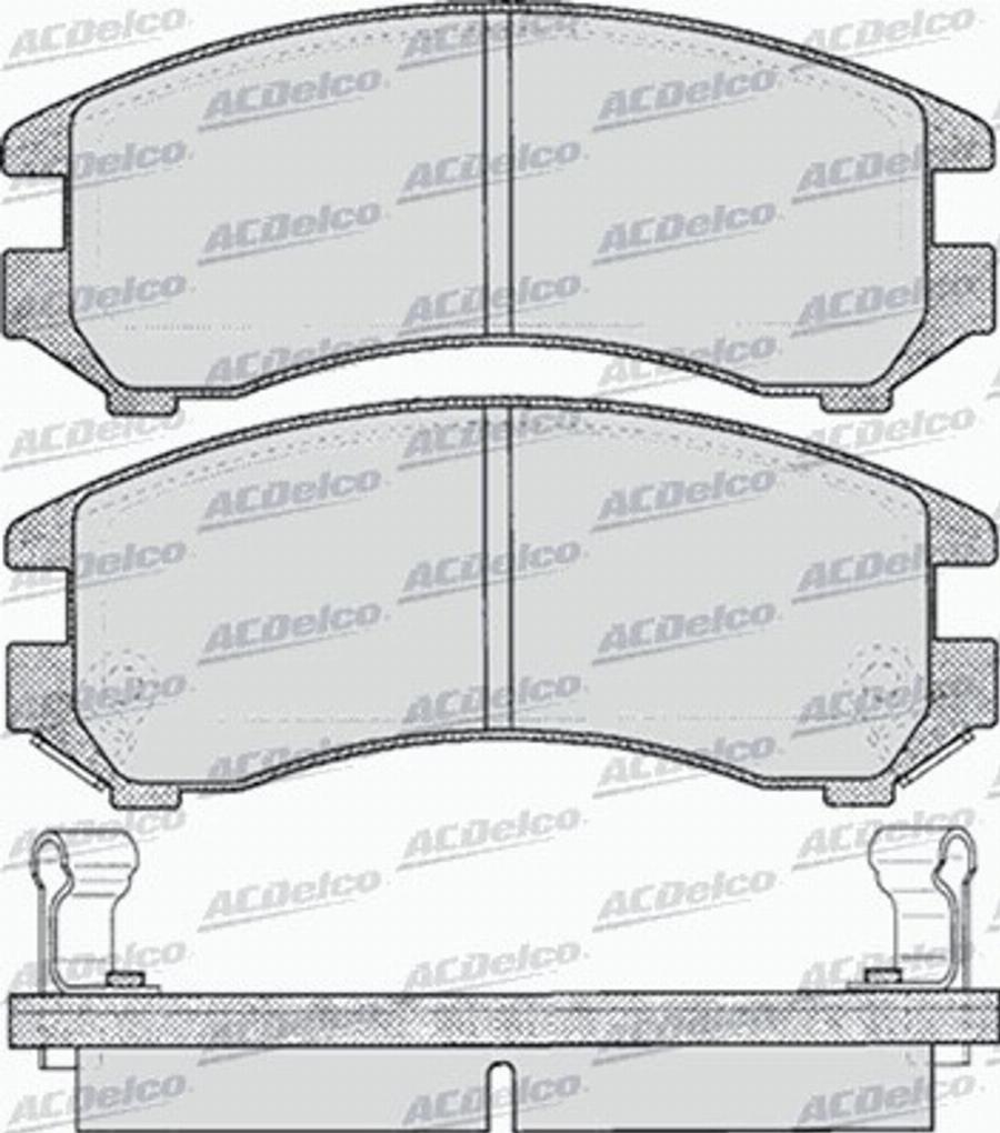 ACDelco AC443681D - Тормозные колодки, дисковые, комплект avtokuzovplus.com.ua