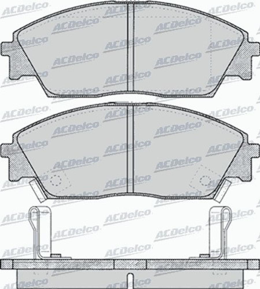 ACDelco AC444781D - Тормозные колодки, дисковые, комплект avtokuzovplus.com.ua