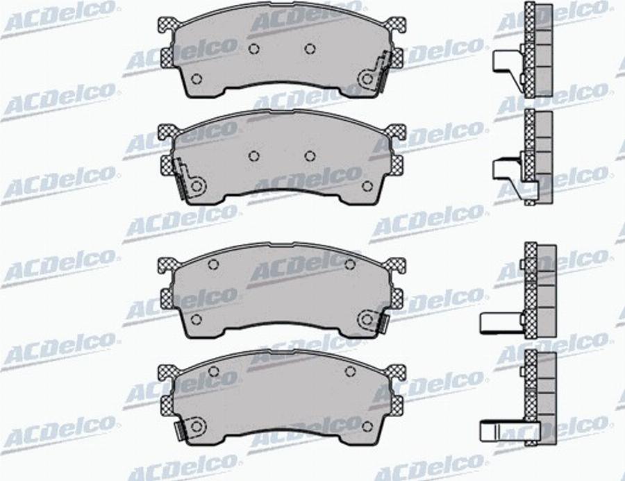 ACDelco AC459481D - Тормозные колодки, дисковые, комплект autodnr.net